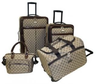American Flyer Luggage Signature 4 Piece Set, Brown, One Size Clothing