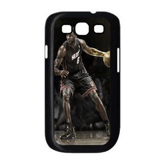 Miami Heat James Samsung Galaxy S3 I9300 Cover Case Hard Case Cover with Silicone Core Fits, Sprint, T mobile and Verizon Cell Phones & Accessories