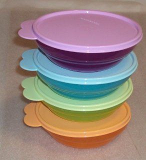 Tupperware Classic Vintage Style Cereal Bowls, Tropical Colors Kitchen & Dining