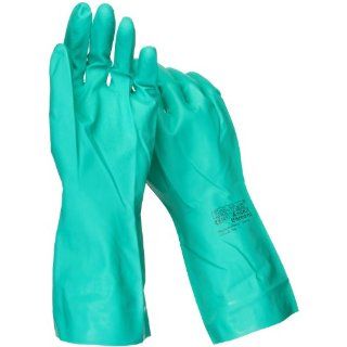 Ansell Sol Vex 37 145 Nitrile Glove, Chemical Resistant, Straight Cuff, 13" Length, 11 mils Thick, X Large (Pack of 12 Pairs) Chemical Resistant Safety Gloves