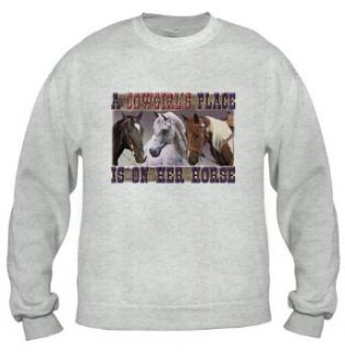 Cowgirl's Place Horse Adult Sweatshirt Clothing