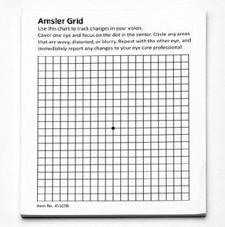 Amsler Grid 50 Sheet Pad With Magnet