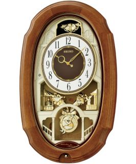 Seiko Town Square Melodies in Motion Wall Clock   11 in. Wide   Wall Clocks