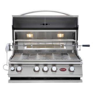 Cal Flame 4 Burner Built In Gas Grill with Rotisserie   Gas Grills