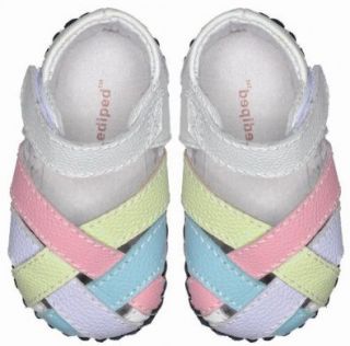 Pediped Ella Sandal, Wht Multicolor, XS (0 6 months) Pedipeds Shoes