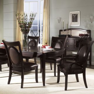 Somerton Dwelling Signature 7 pc. Leather Dining Set   Dining Table Sets