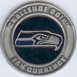 NFL Seattle Seahawks Challenge Coin Poker Guard with black velvet pouch  Poker Chips  Sports & Outdoors