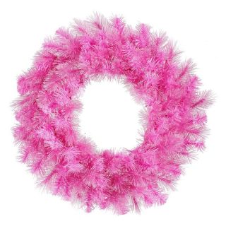 Vickerman 30 diam. in. Pink Cashmere Wreath   Christmas Wreaths