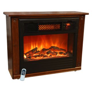 Life Smart Portable Infrared Fireplace   Electric Fireplaces