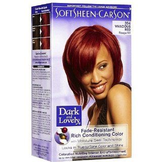Softsheen Carson Dark and Lovely Permanent Hair Colors, Vivacious Red  Chemical Hair Dyes  Beauty