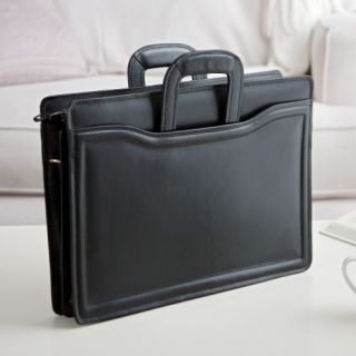 Bellino Double Gusset Leather Portfolio   Briefcases & Attaches