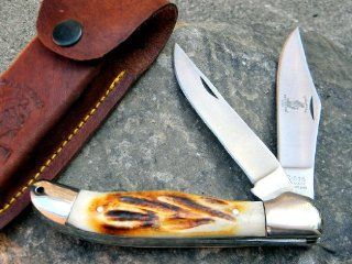 Bone Collector 2 Blades Hand Made Folding Knife BC816  Hunting Folding Knives  Sports & Outdoors