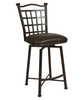 Pastel 26 in. Bay Point Swivel Counter Stool   Autumn Rust   Bar Stools