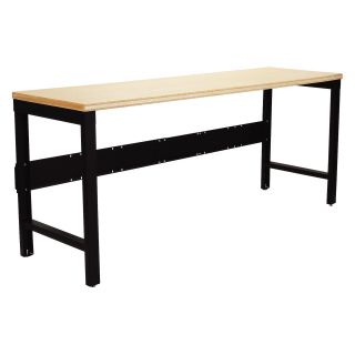 Edsal Steel Workbench with Wood Top   Workbenches