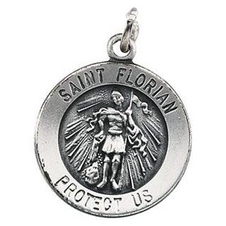 CleverEve's 14K Yellow Gold 22.00 mm Saint Florian Medal CleverEve Jewelry