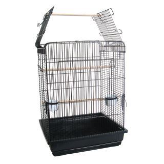 YML 3/4 in. Bar Spacing Open Top Parrot Cage   Bird Cages