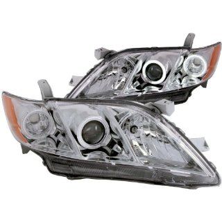 Anzo USA 121180 Toyota Camry Projector with Halo/Chrome Clear with Amber Reflectors Headlight Assembly   (Sold in Pairs) Automotive