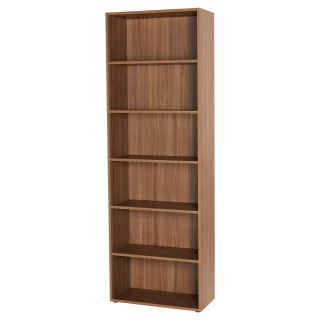 didit click furniture 6 Shelf Bookcase   Italian Walnut   Bookcases