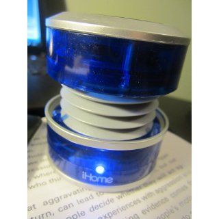 iHome IM60LT 3.5mm Aux Portable Speaker (Blue Translucent)   Players & Accessories