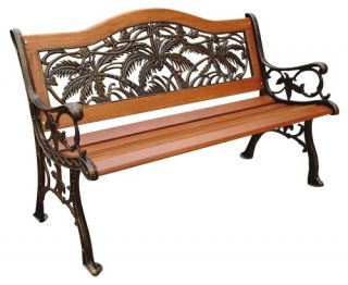 DC America Palm Springs 4 ft. Camelback Curved Bench   Outdoor Benches