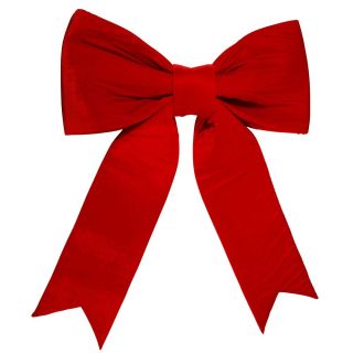 Vickerman 5 ft. Red Velvet Bow UV Resistant   Christmas Wreaths