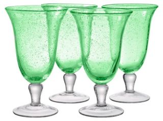 Artland Inc. Iris Light Green Ice Tea Glasses   Set of 4   Stemware