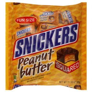 SNICKERS PEANUT BUTTER CANDY SQUARED 11 OZ  Chocolate And Candy Assortments  Grocery & Gourmet Food
