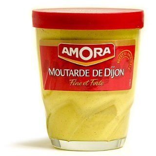 Amora Moutarde de Dijon Fine et Forte   Fine French Strong Dijon Mustard 5.3 oz.  Grocery & Gourmet Food