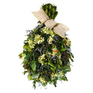 Vineyard Garden Collection Tear Drop Floral Arrangement   Christmas Swags
