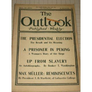 Nov.10, 1900 The Outlook Magazine   Booker T. Washington "Up From Slavery"   Boxer Rebellion   Paris Exposition Booker T. Washington Books