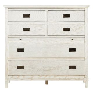 Stanley Coastal Living Resort Haven's Harbor Media Chest Sail Cloth   Dressers & Chests