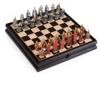 King Arthur 15 inch Chess Set with Storage   Chess Sets