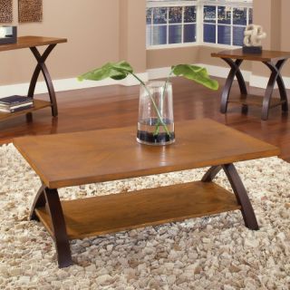 Steve Silver Beaumont Rectangle Cherry Wood Coffee Table   Coffee Tables