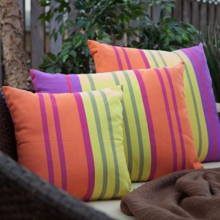 Magnolia Casual Bon Temps Stripe Pillow   Wicker Cushions
