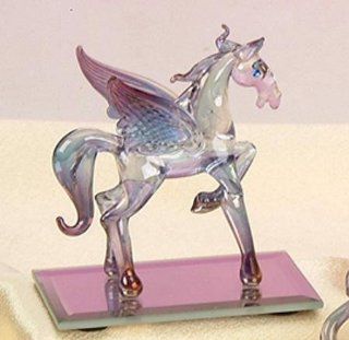 StealStreet SS UG FT 821 Crystal Glass with Mirror Decoration Display Figurine, Pegasus   Collectible Figurines