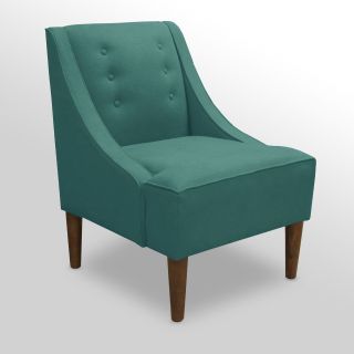 Swoop Arm Chair   Teal Linen   Accent Chairs