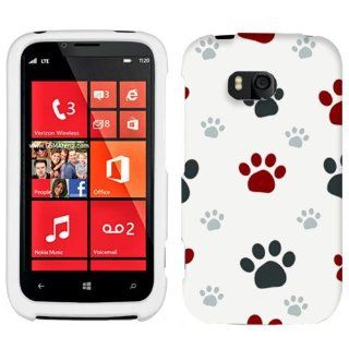 Nokia Lumia 822 Paw Print Clip Art Hard Case Phone Cover Cell Phones & Accessories
