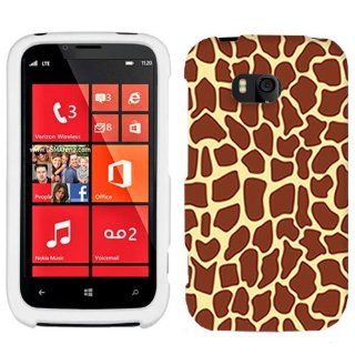 Nokia Lumia 822 Giraffe Print Hard Case Phone Cover Cell Phones & Accessories