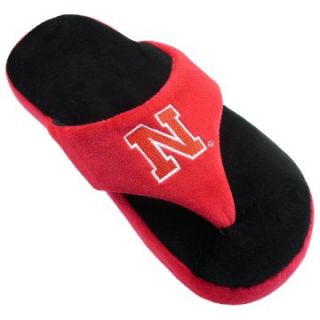 Comfy Feet NCAA Comfy Flop Slippers   Nebraska Cornhuskers   Mens Slippers