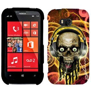 Nokia Lumia 822 Music Head Skull Phone Case Cover Cell Phones & Accessories