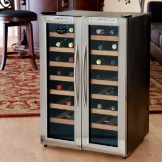 Vinotemp VT 32TEDS 2 Zone 32 Bottle Wine Cooler   Wine Refrigerators