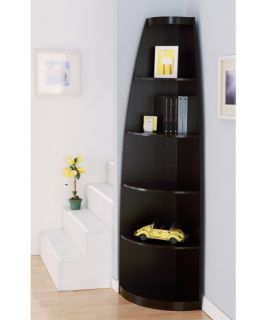 Arctic Sleek Corner Display Stand/Bookcase   Espresso   Bookcases