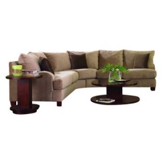 Klaussner Canyon 2 Piece Sectional Sofa   Brown   Sectional Sofas