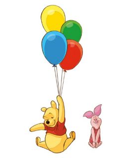 Winnie the Pooh   Pooh and Piglet Peel and Stick Giant Wall Decal   Wall Decals