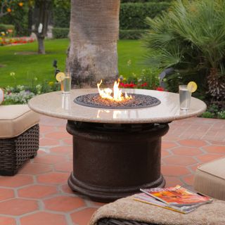 California Outdoor Concepts Del Mar Chat Height Fire Pit   Fire Pits