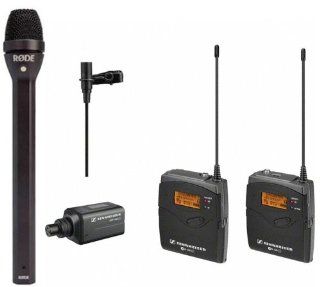 Interview / Presentation Kit Sennheiser Wireless EW 100 ENG G3 Combo System and Rode REPORTER Dynamic Microphone for Interviews and Broadcasting Musical Instruments