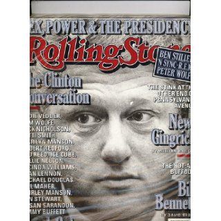 Rolling Stone Clinton Conversation #799 October 12, 1998 Rolling Stone Books
