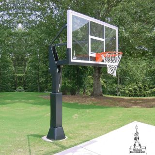 Barbarian 72 Inch Adjustable Inground Basketball System   In Ground Hoops