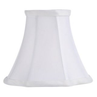 Livex S286 French Oval Silk Clip Chandelier Shade in White   Lamp Shades