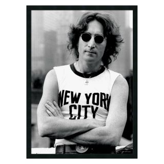 John Lennon   NYC Framed Wall Art   25.41W x 37.41H in.   Photography